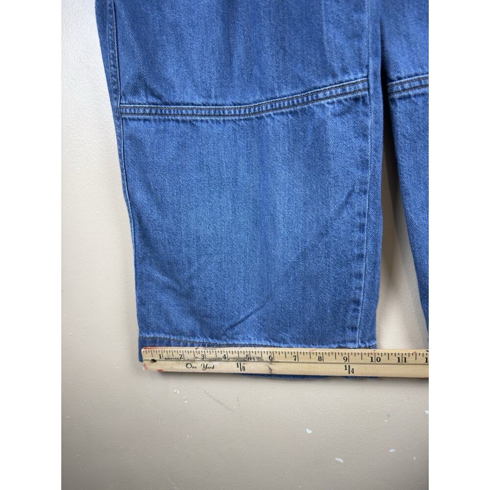 Wild Fable Women’s Mid Rise Baggy Cargo Jeans Blue Denim Wide Leg Utility Size 2 - Picture 8 of 12